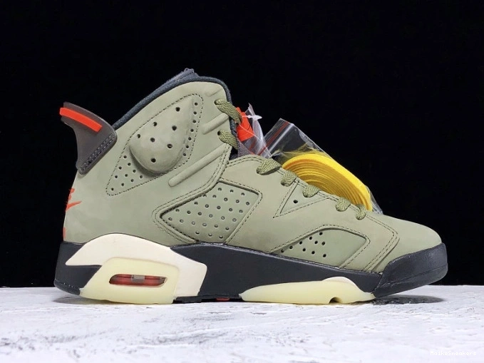 MaikeSneakers Scott CN1084-200 6 Medium Travis Olive x Jordan Air 0714